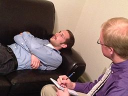 Patient with psychotherapist