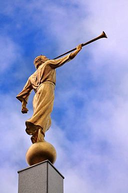 Seeing the back of Angel Moroni